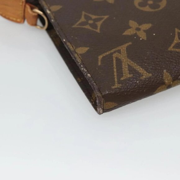 LOUIS VUITTON Monogram Bucket GM Accessory Pouch Vintage LV Auth - Picture 15 of 16